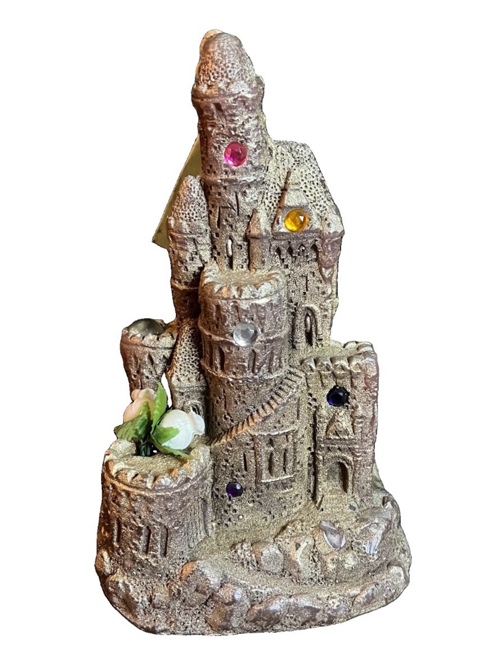 RARE Vtg Michael Mills Wax Works Hand Formed Castle Candle 8 Inches